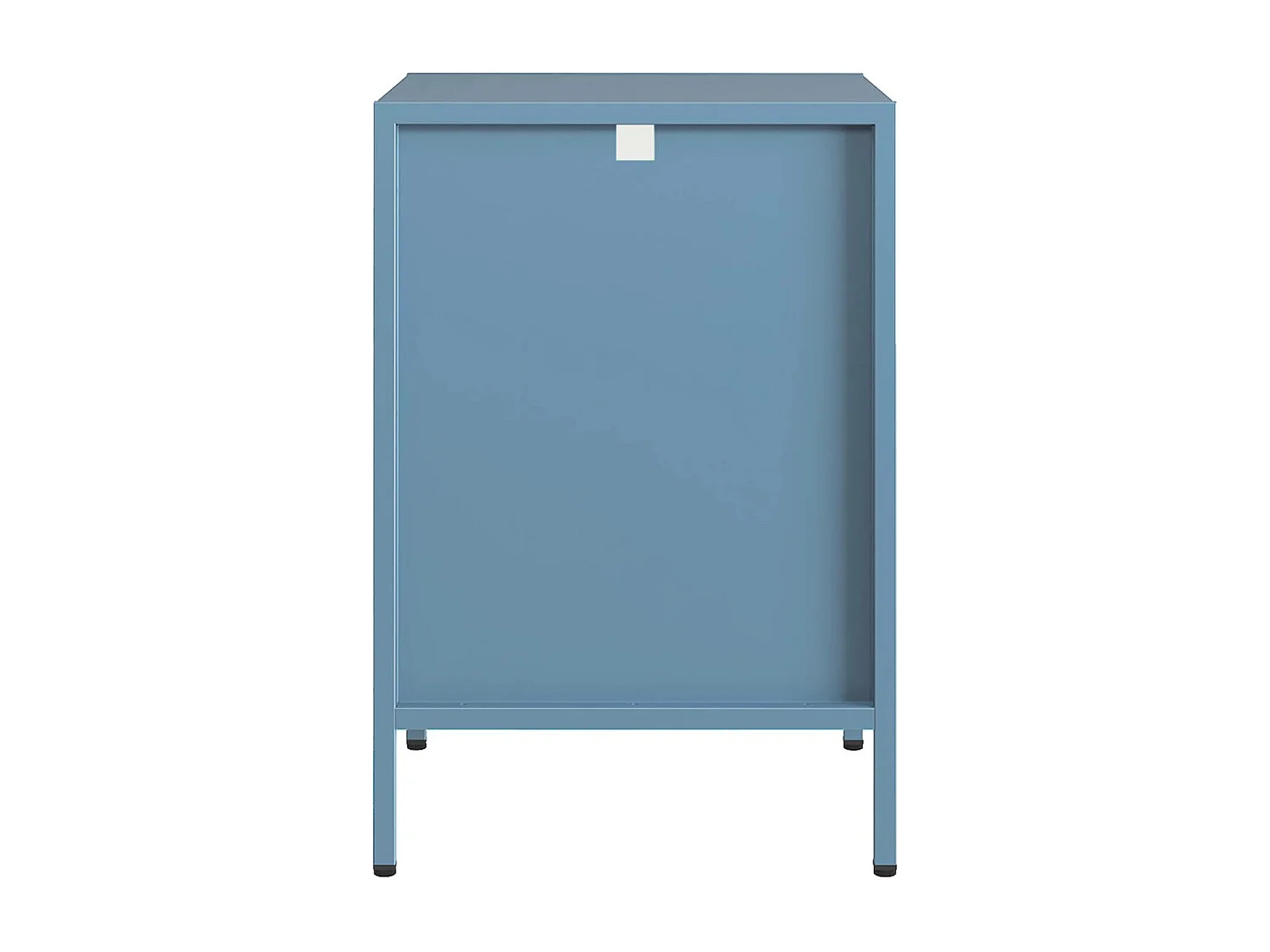 Lot de 2 tables de chevet. tables d'appoint en acier style industriel. bleu pétrole. L 35 x l 35 x H 52cm