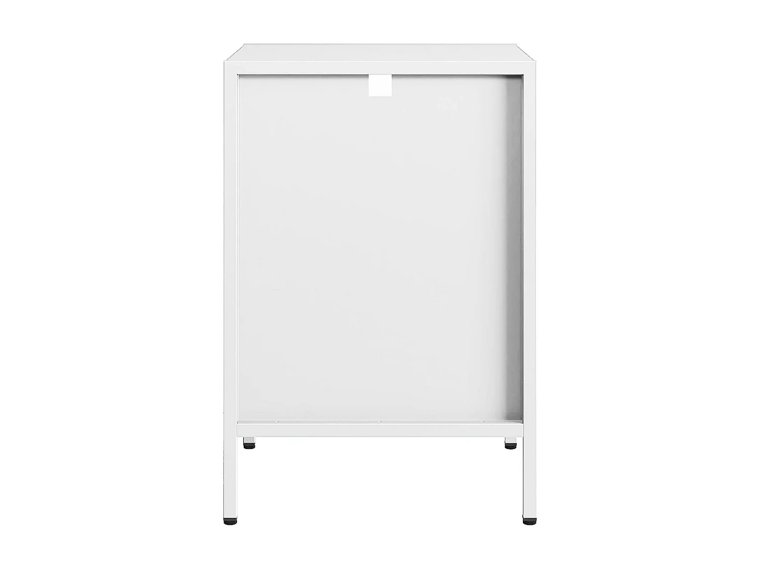 Lot de 2 tables de chevet. tables d'appoint en acier style industriel. blanc. L 35 x l 35 x H 52cm