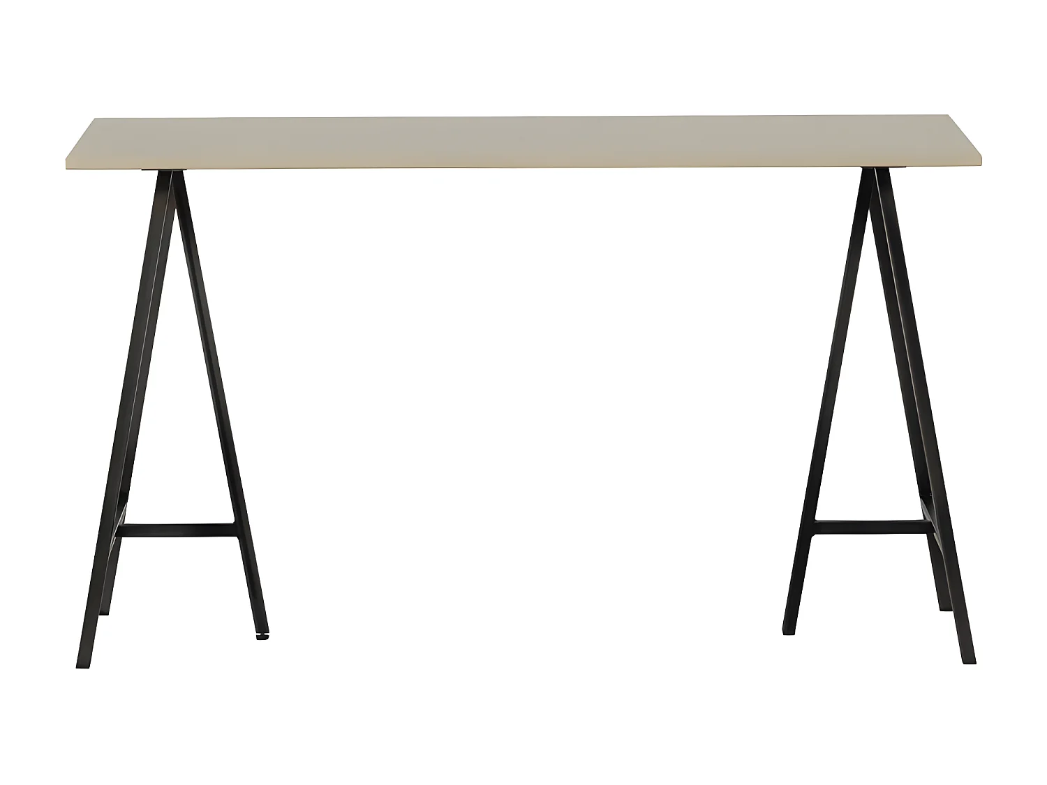 Tino - Bureau en bois et métal L130cm - Grège