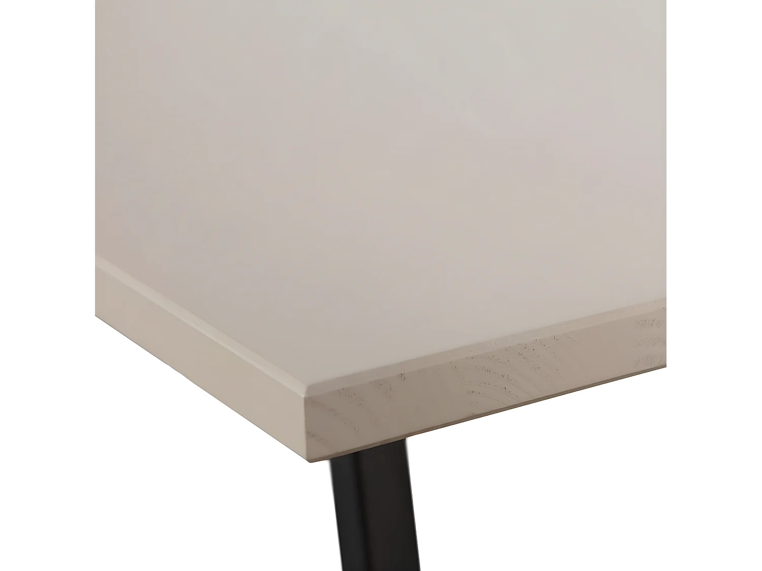 Tino - Bureau en bois et métal L130cm - Grège