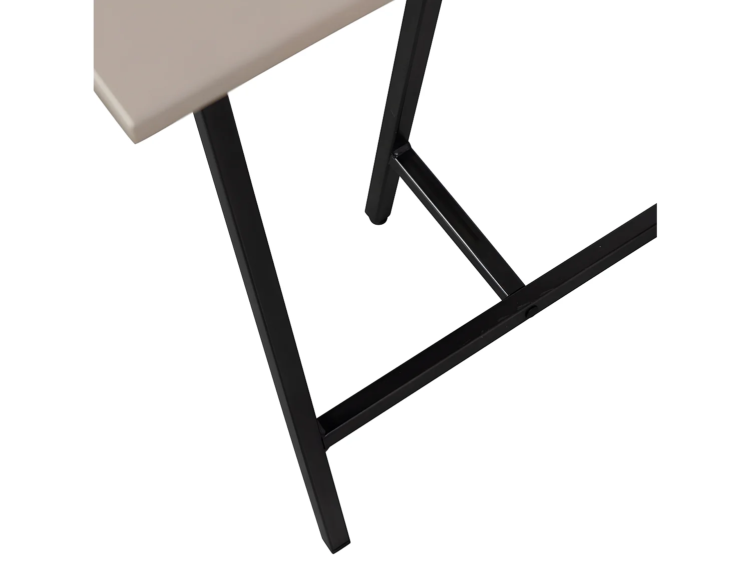 Tino - Bureau en bois et métal L130cm - Grège