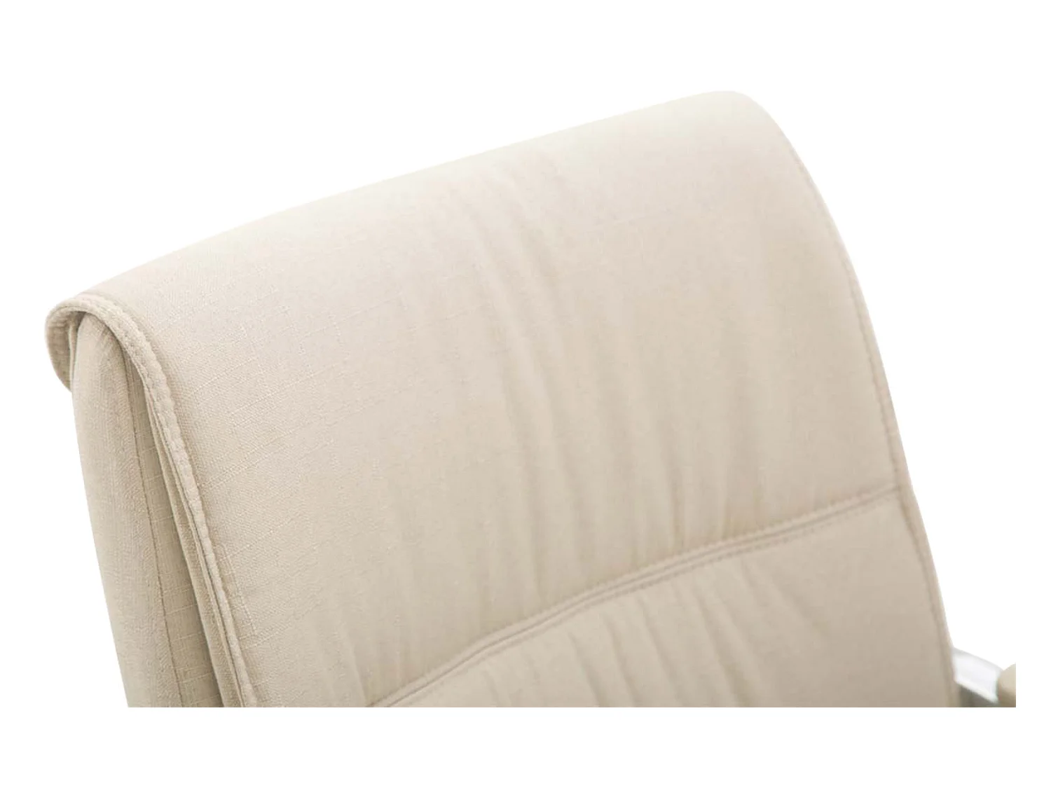 Lot de 2  chaises oscillantes - Tissu & Nature - Crème - XXL Anubis