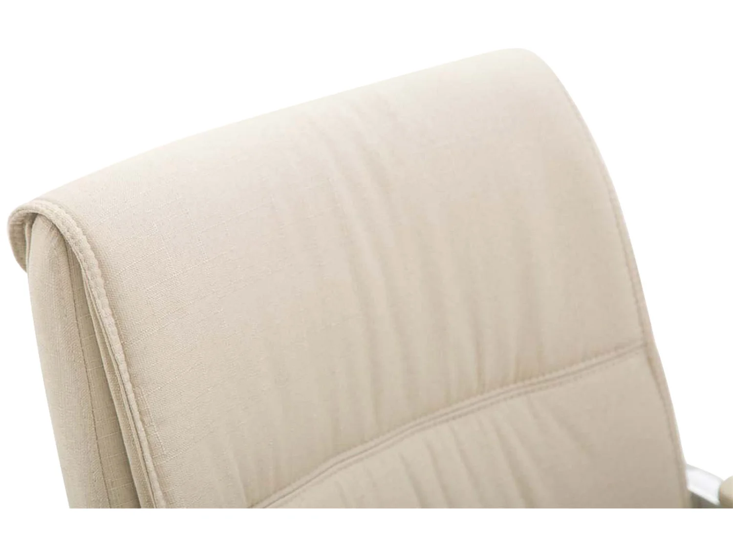 Lot de 2  chaises oscillantes - Tissu & Nature - Crème - XXL Anubis