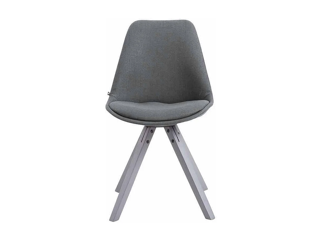 chaise salle à manger - Tissu & Gris - Gris foncé - Toulouse