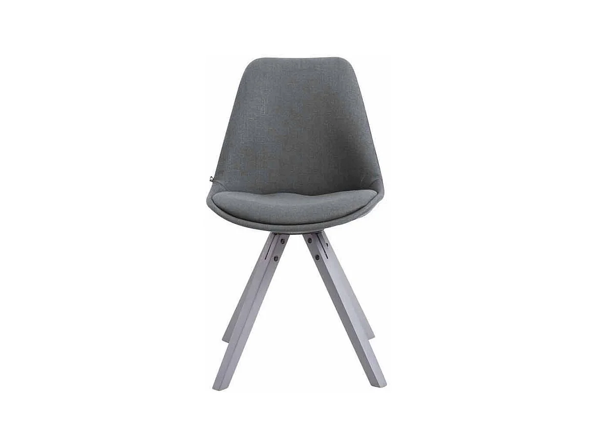 chaise salle à manger - Tissu & Gris - Gris foncé - Toulouse