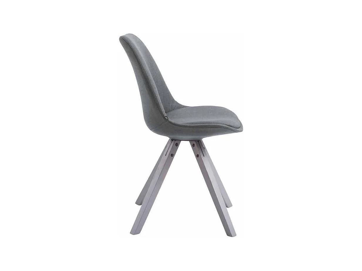 chaise salle à manger - Tissu & Gris - Gris foncé - Toulouse