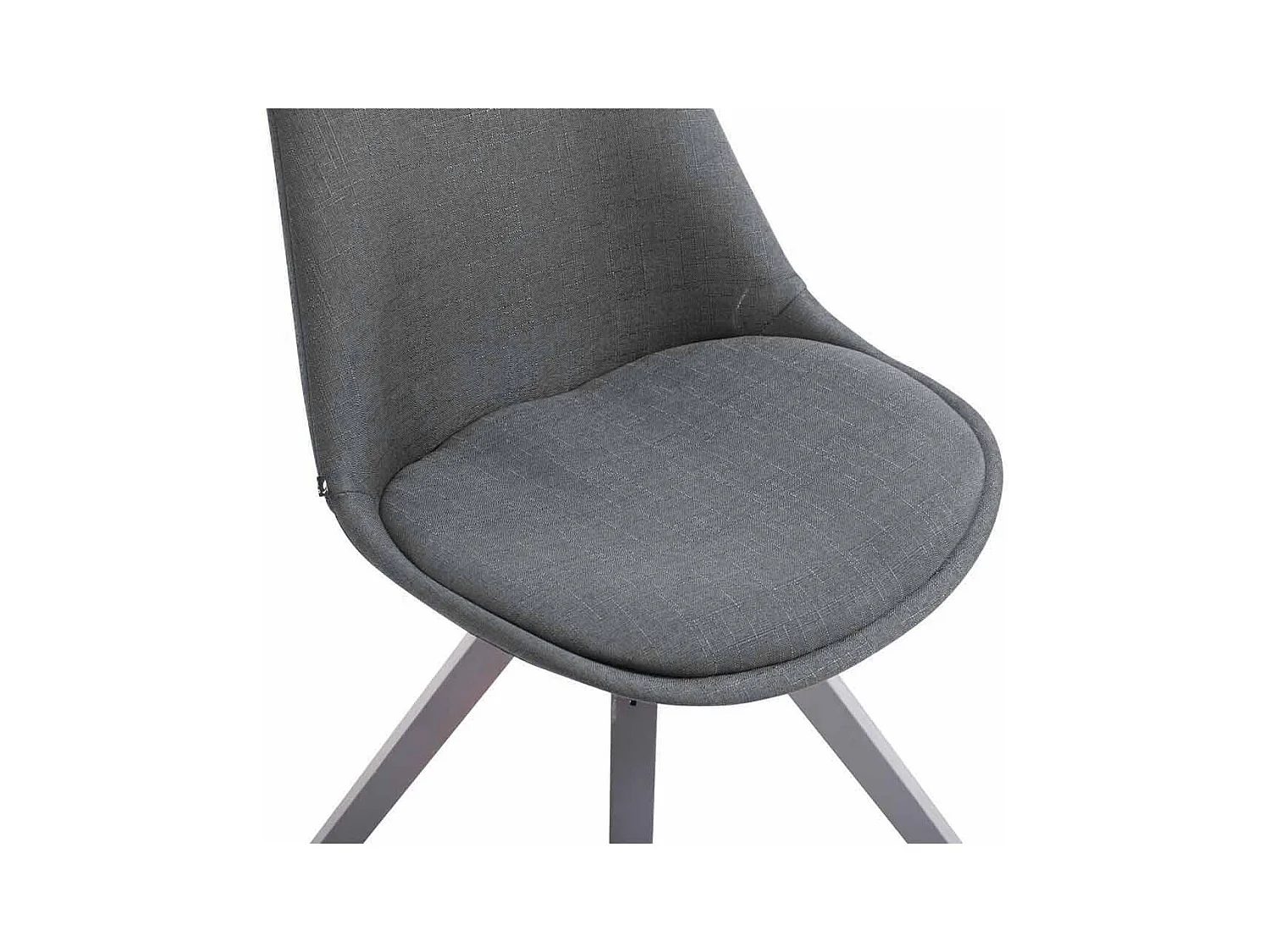 chaise salle à manger - Tissu & Gris - Gris foncé - Toulouse