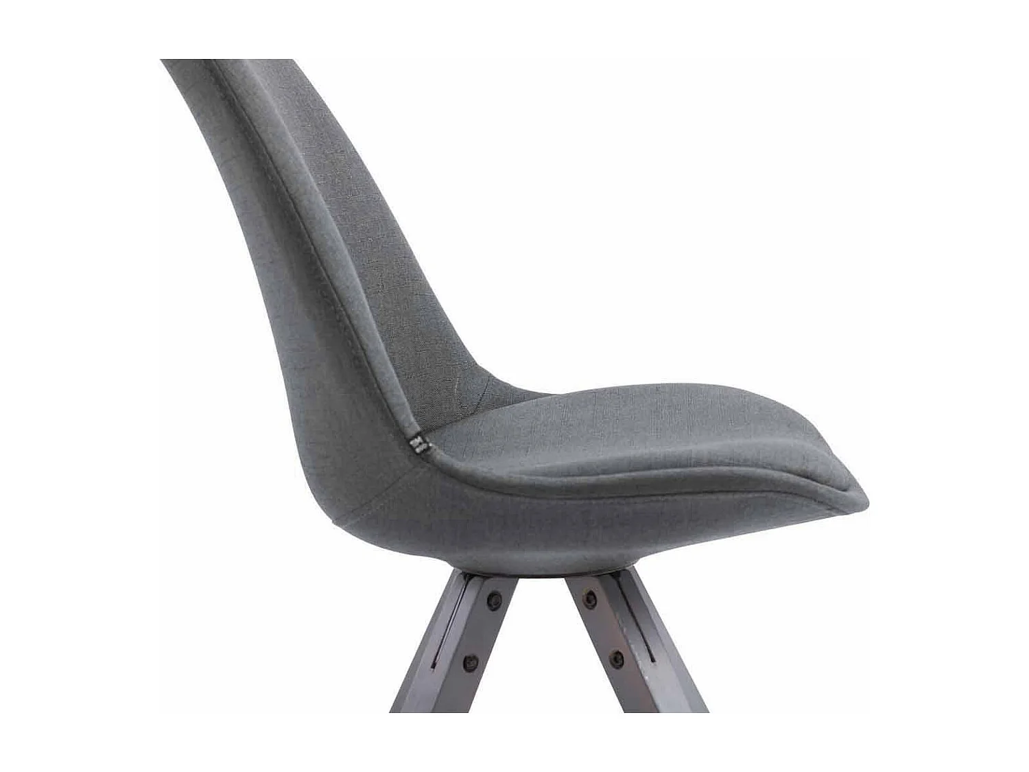 chaise salle à manger - Tissu & Gris - Gris foncé - Toulouse