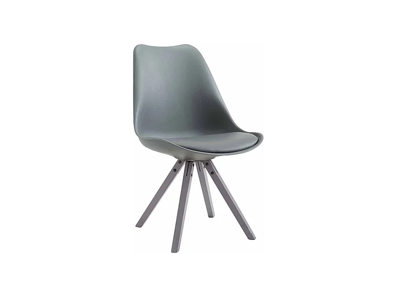 chaise salle à manger - Similicuir & Gris - Gris - Toulouse