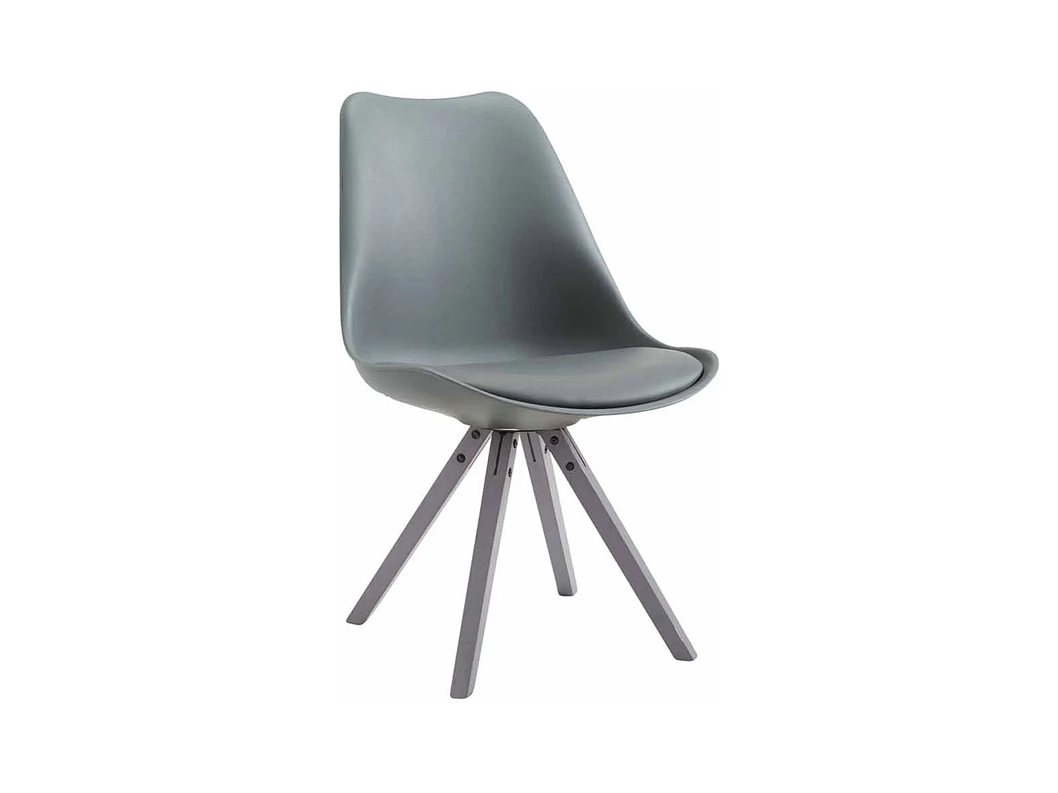 chaise salle à manger - Similicuir & Gris - Gris - Toulouse