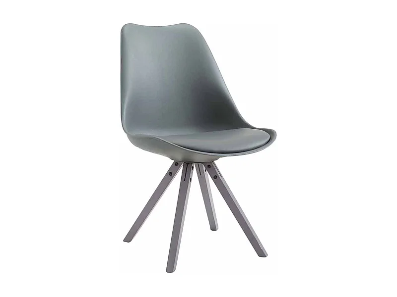 chaise salle à manger - Similicuir & Gris - Gris - Toulouse