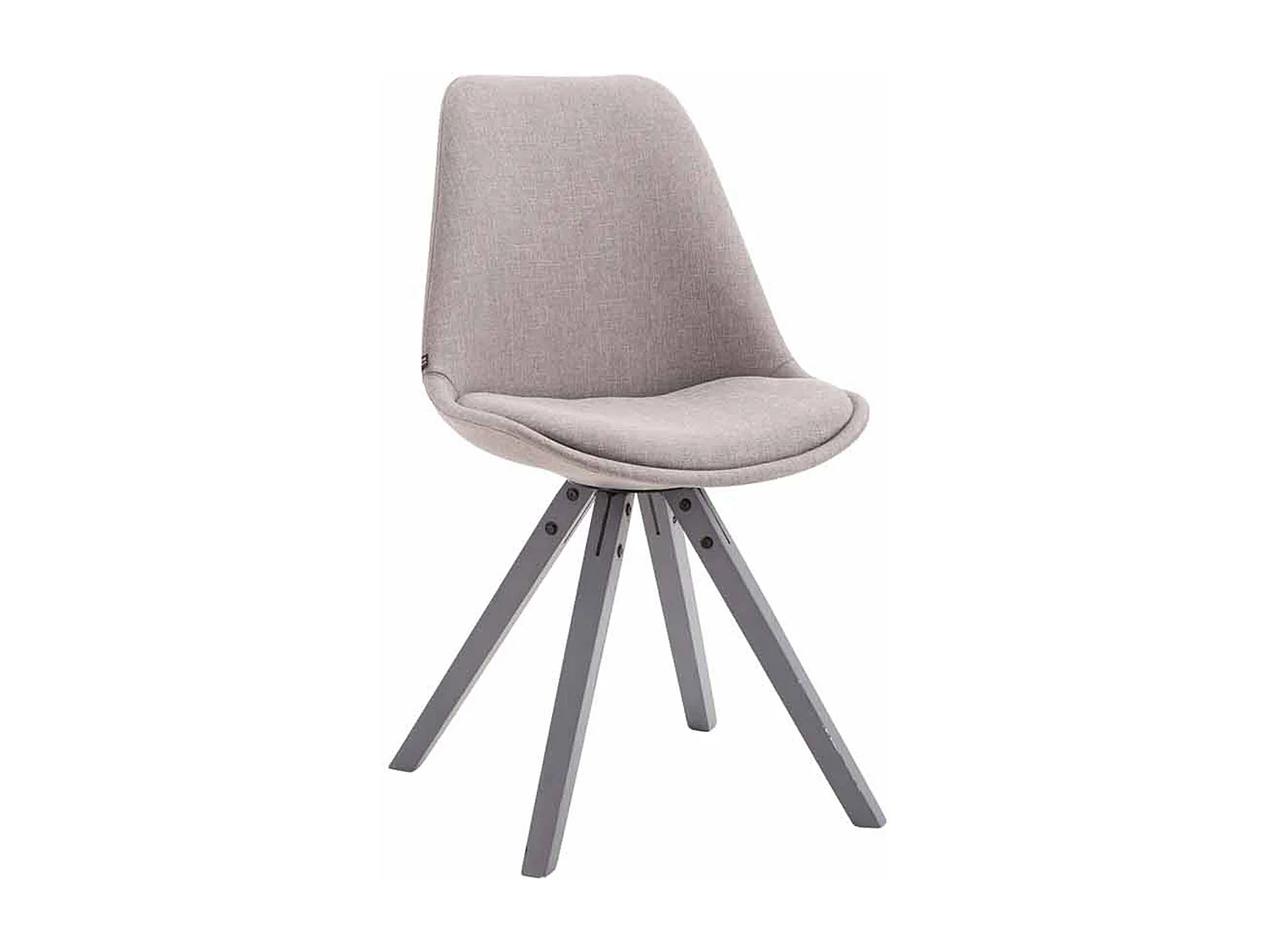 chaise salle à manger - Tissu & Gris - Gris - Toulouse