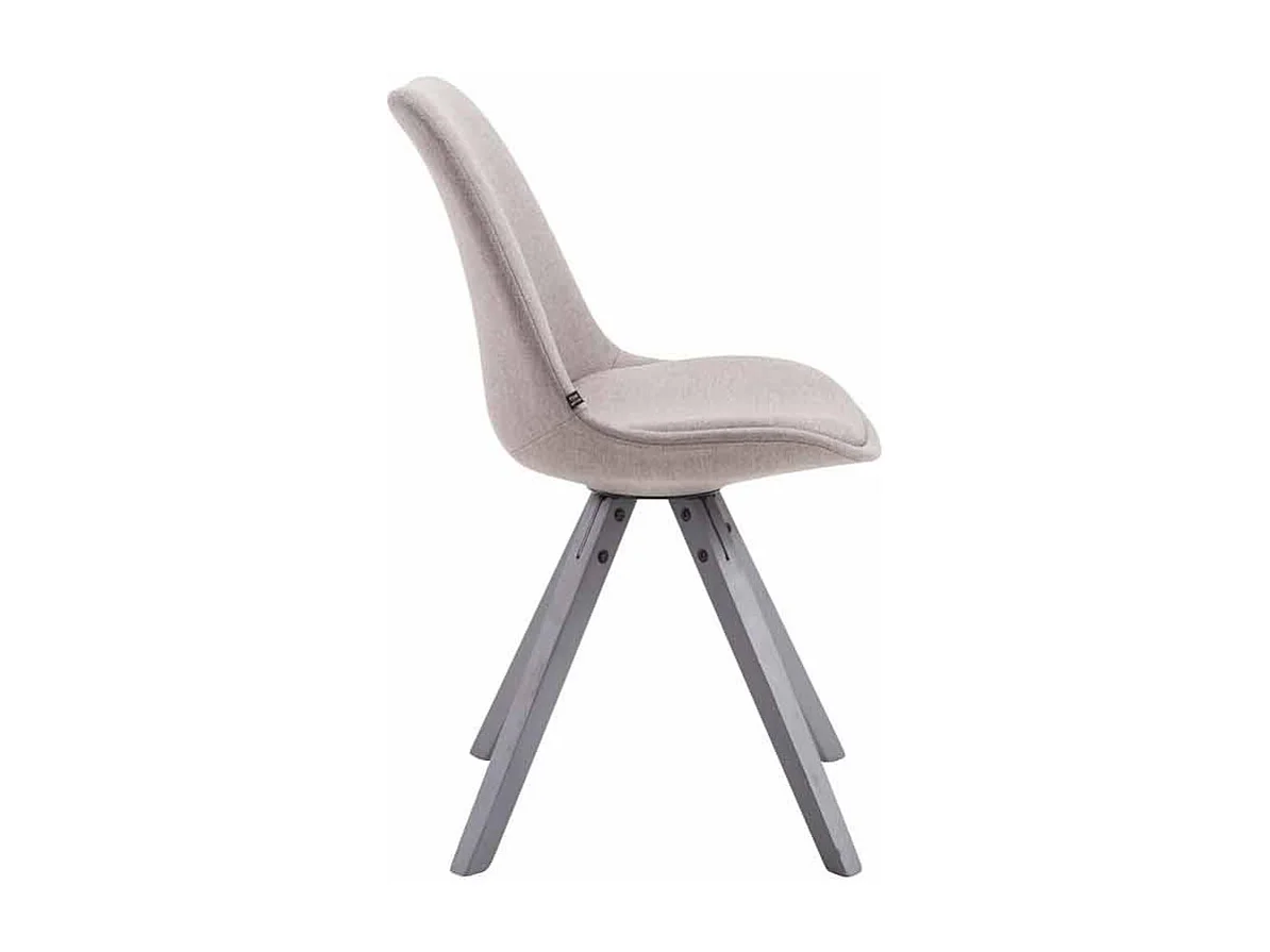 chaise salle à manger - Tissu & Gris - Gris - Toulouse