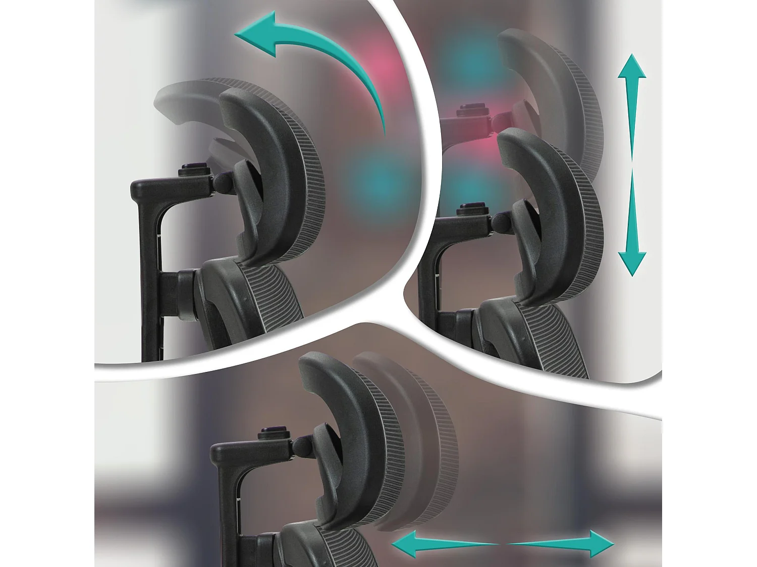 Chaise de bureau - Plastique - Noir - Bryden