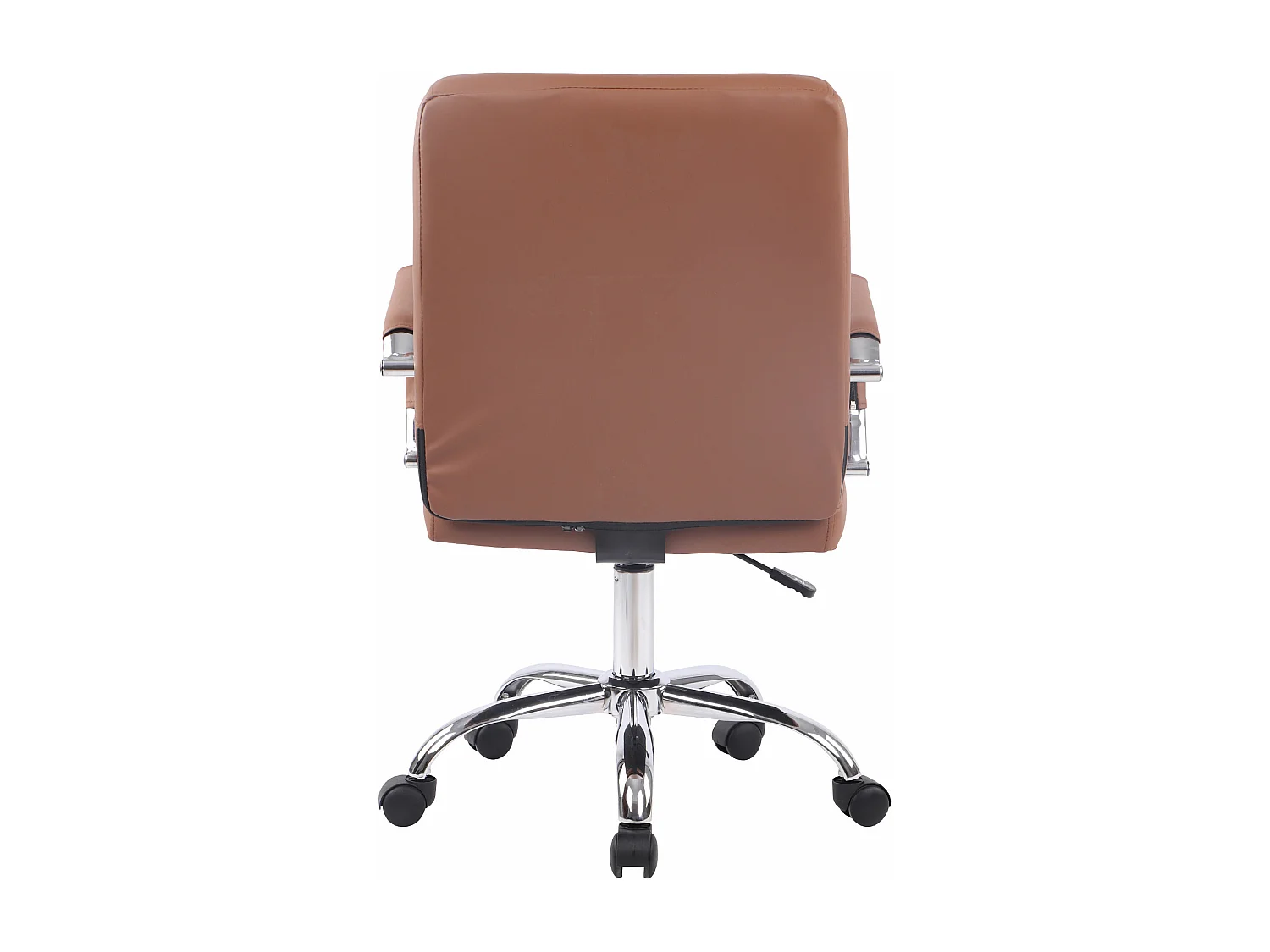 Chaise de bureau - Similicuir - Marron clair - Deli PRO
