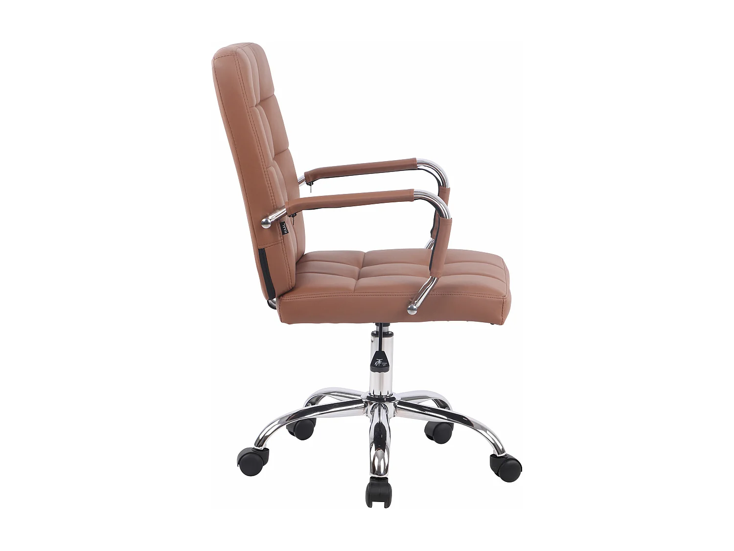 Chaise de bureau - Similicuir - Marron clair - Deli PRO