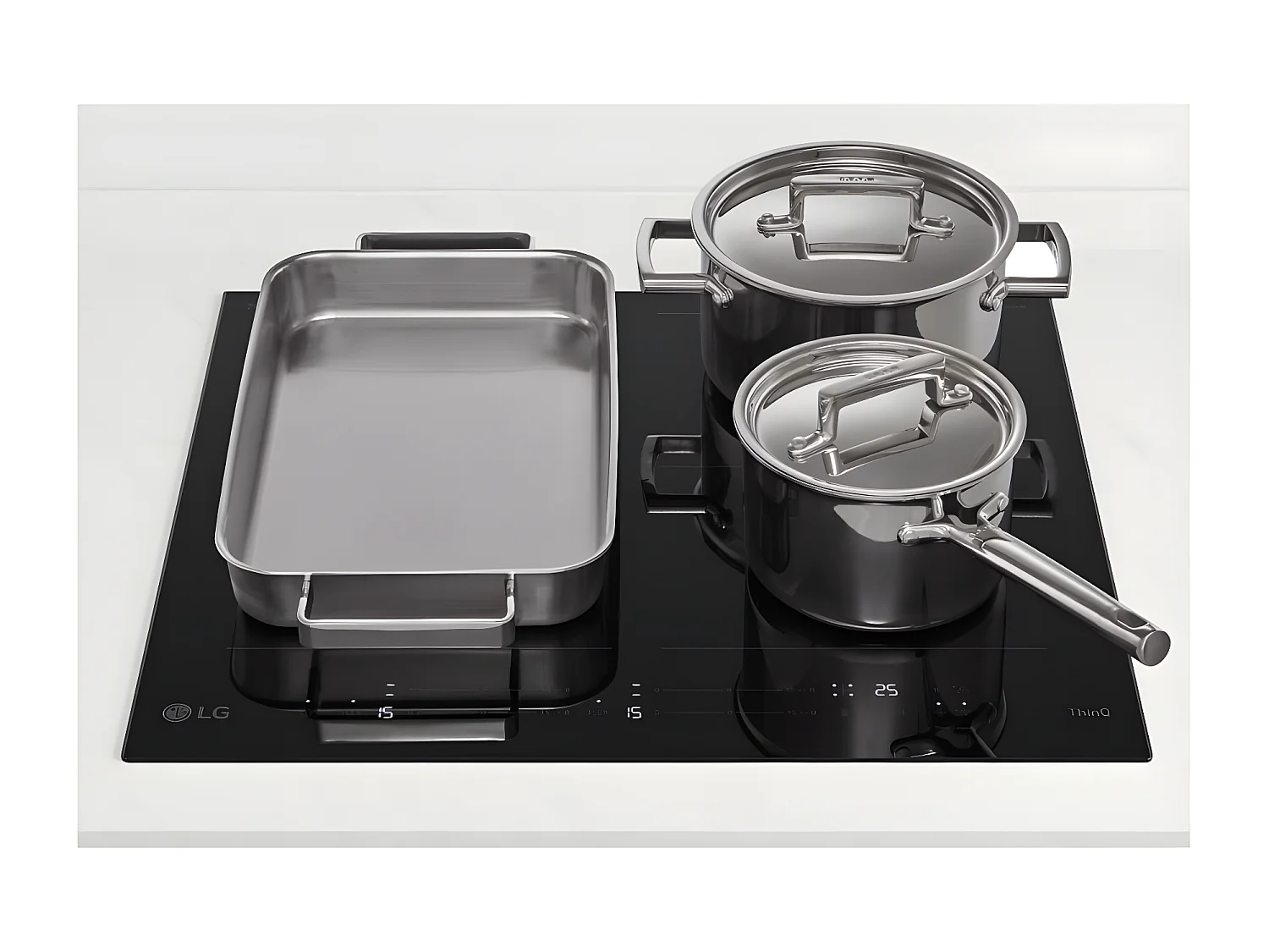 Lg Table de cuisson induction 60cm 4feux 7400w noir - CBIZ2437B