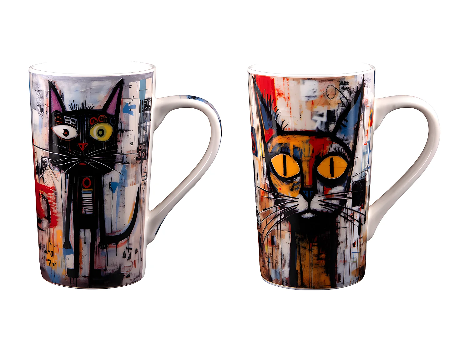 Coffret de 2 mugs Street Cat 50 cl