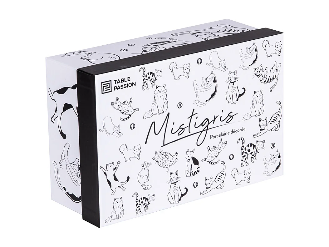 Coffret de 4 tasses Mistigris 20 cl