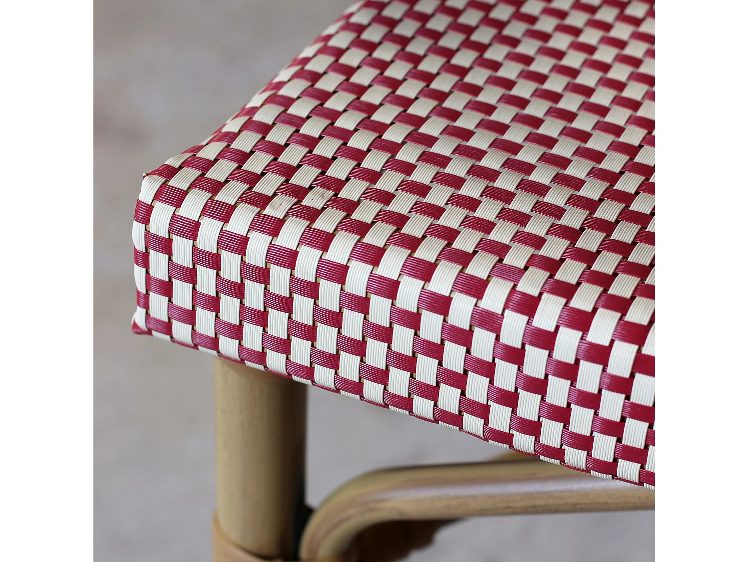 Now's Home - Lot De 2 Fauteuils De Bar Extérieur En Textilène Rouge