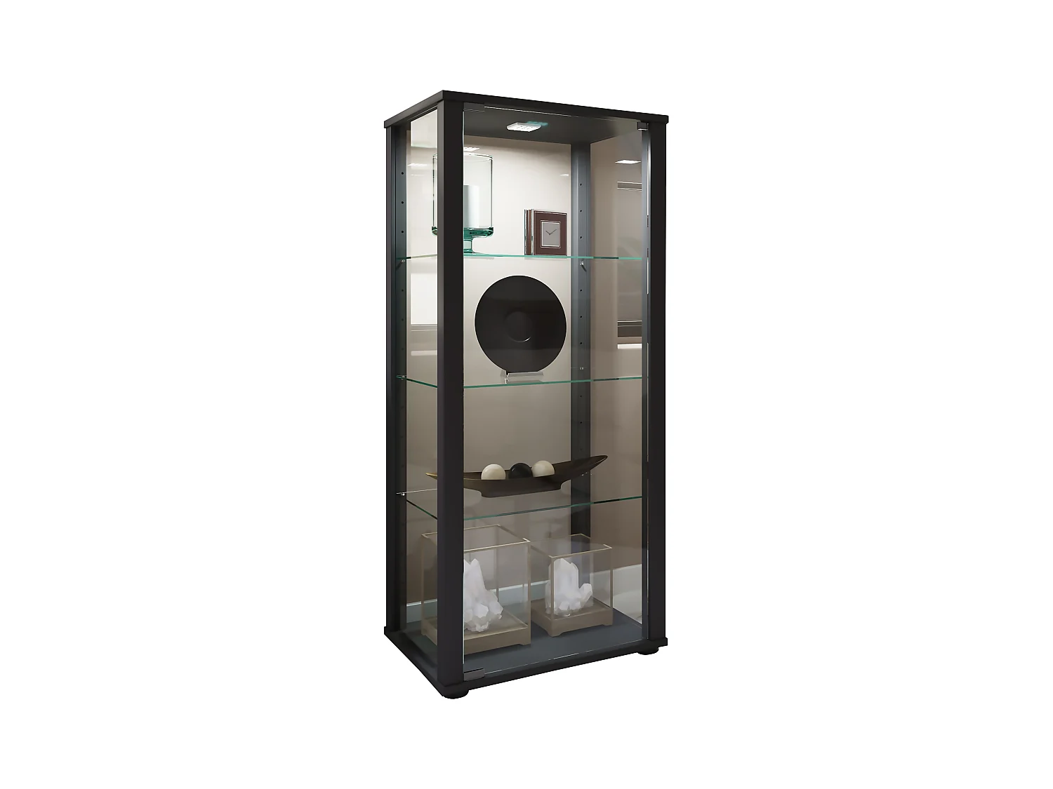 Standing cabinet Kavisa Black H. 115 x W. 50 x D. 38 cm