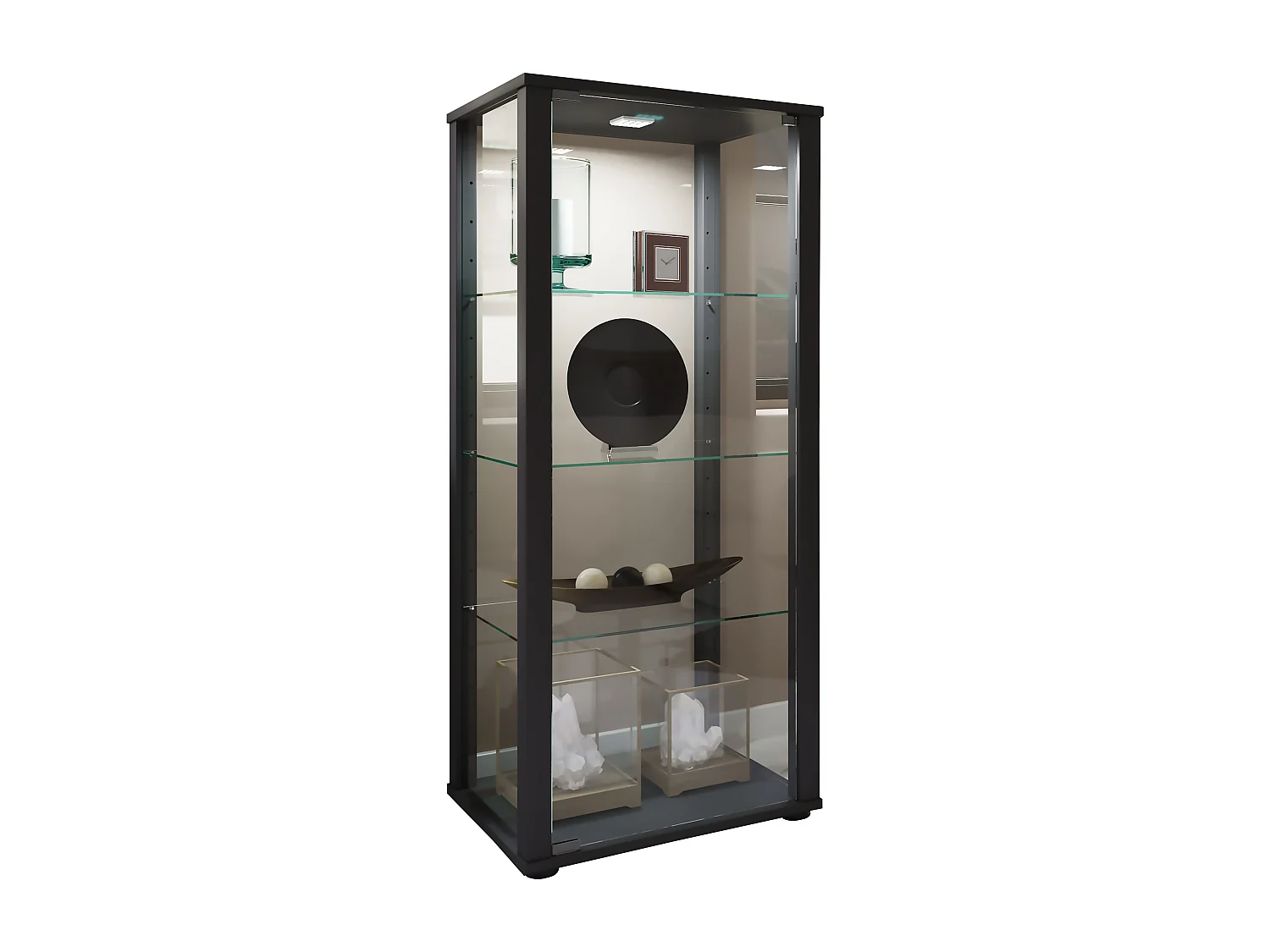 Standing cabinet Kavisa Black H. 115 x W. 50 x D. 38 cm