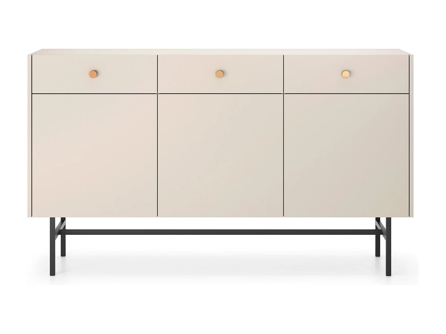 Sideboard 3-türig - Greige - 155 cm - DIVENOS