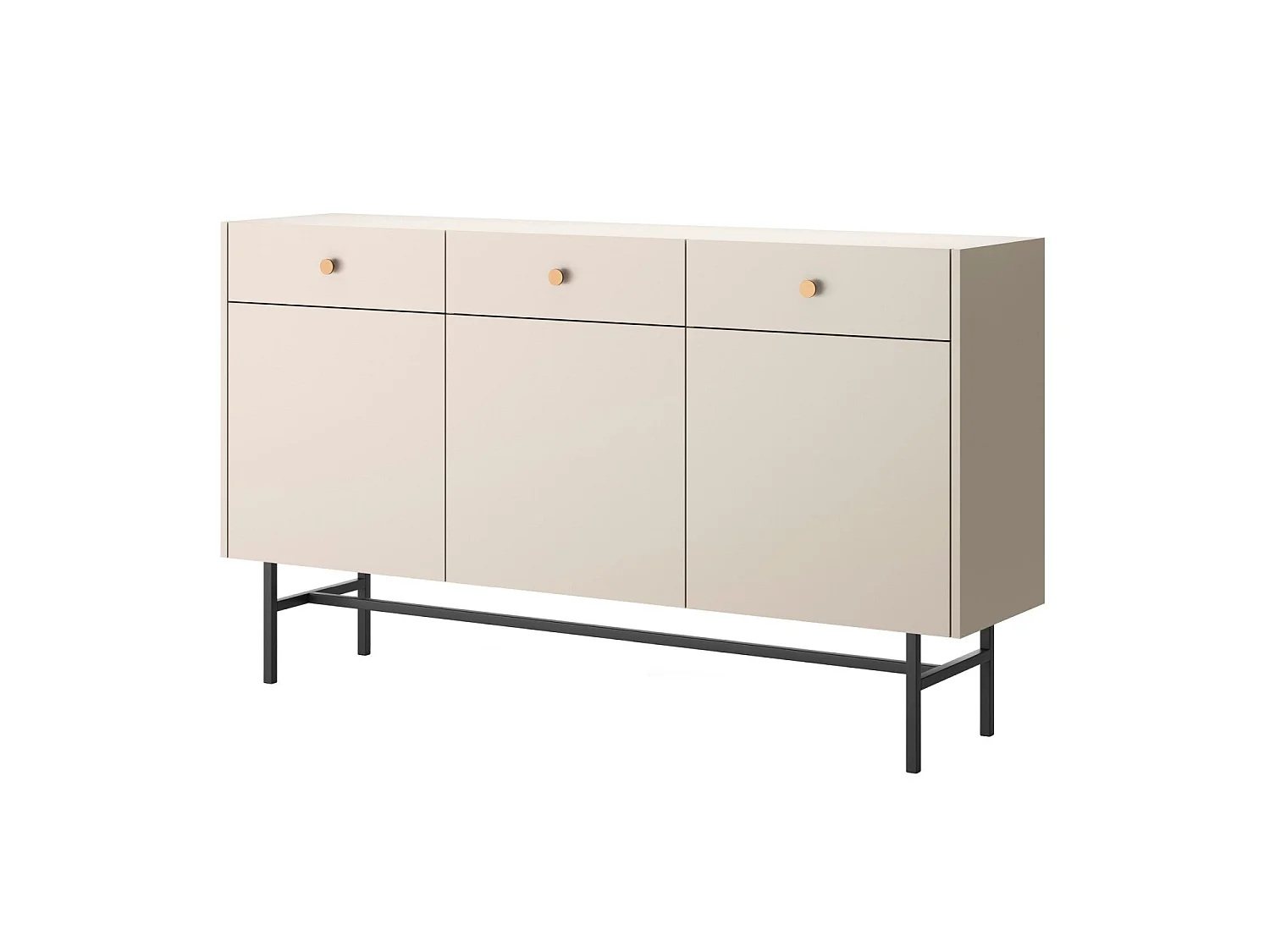 Sideboard 3-türig - Greige - 155 cm - DIVENOS
