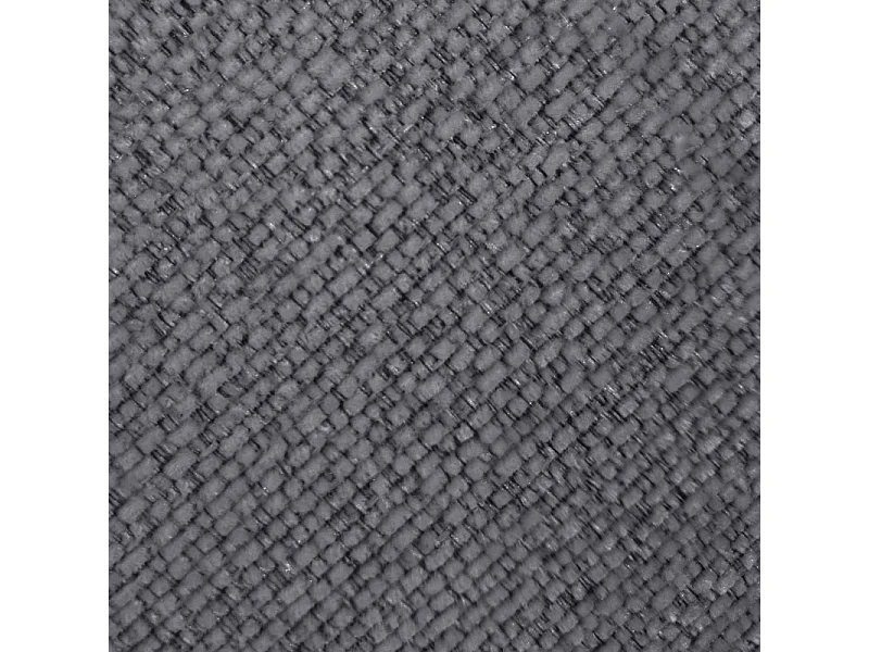 Fauteuil pivotant 360° en velours chiné gris et métal noir - ANTONIO