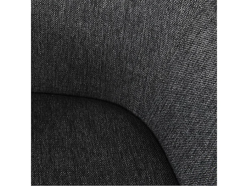 Lot 2 chaises en tissu gris foncé pieds métal et accoudoirs – CALGARY