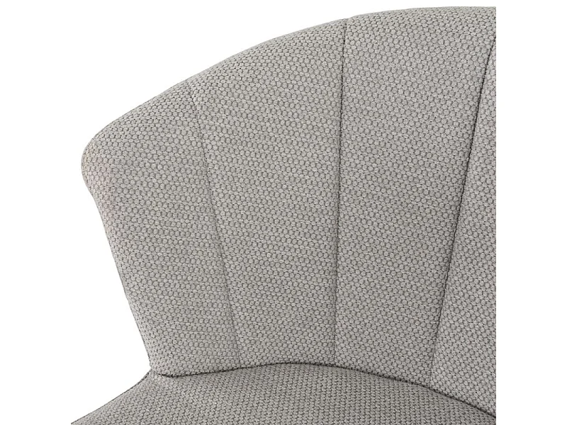 Tabouret de bar en tissu gris clair avec piètement métal – MONTREAL