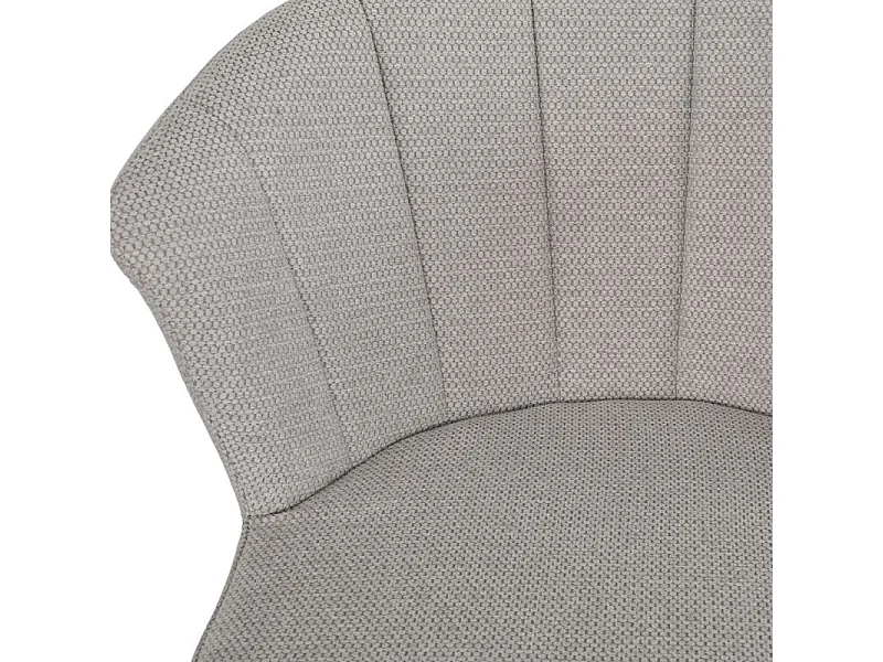 Lot 2 chaises de bar tissu gris clair avec piètement métal – MONTREAL