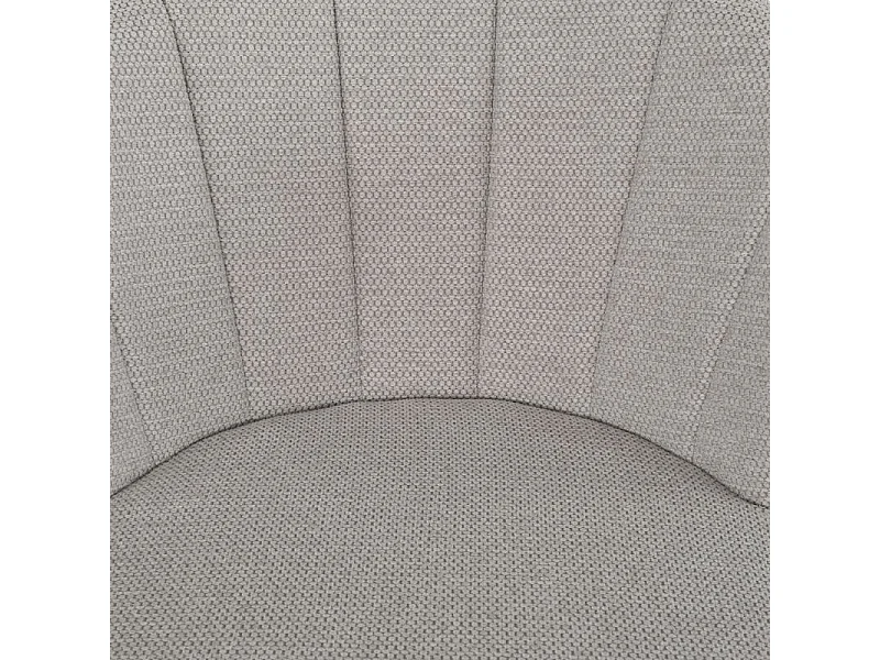 Lot 2 chaises de bar tissu gris clair avec piètement métal – MONTREAL