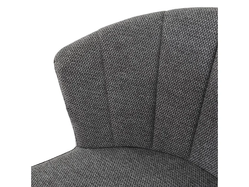 Lot 2 tabourets bar tissu gris anthracite piètement métal – MONTREAL