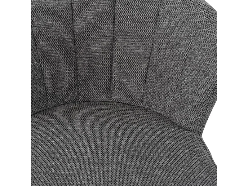 Lot 2 tabourets bar tissu gris anthracite piètement métal – MONTREAL