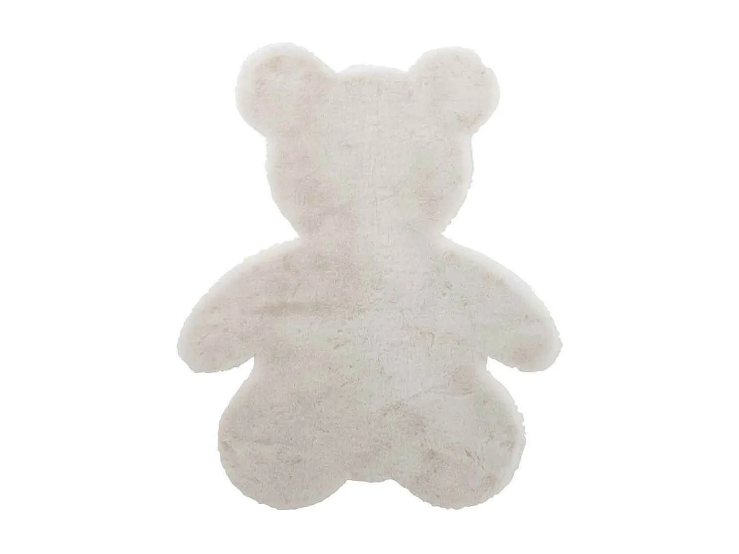 Tapis Déco Enfant "Ours" 103cm Blanc