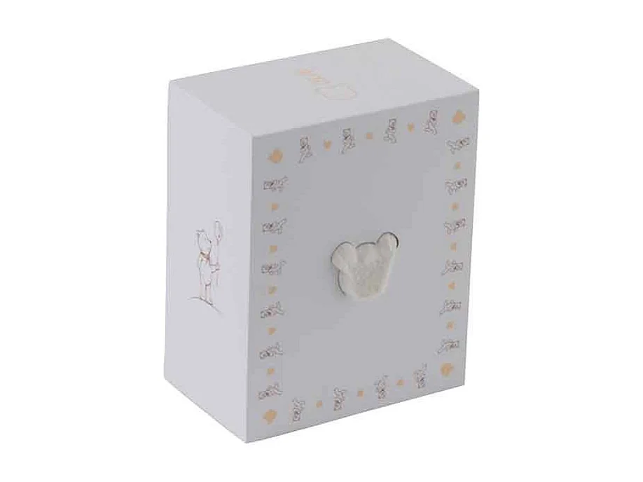 Tapis Déco Enfant "Tête d'Ours" 60cm Blanc