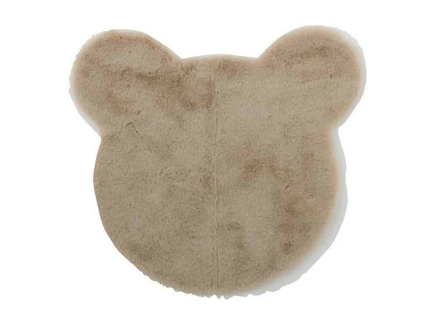 Tapis Déco Enfant "Tête d'Ours" 60cm Beige