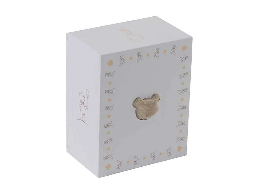 Tapis Déco Enfant "Tête d'Ours" 60cm Beige