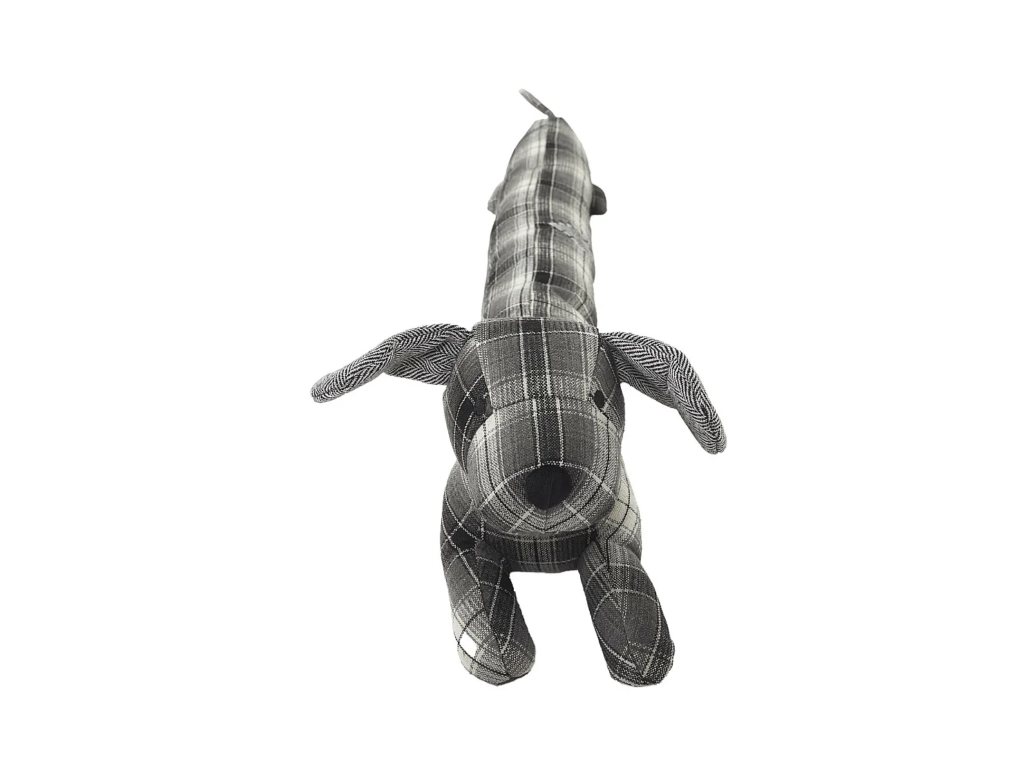 Boudin de porte en polyester motif quadrillés collection DOG RETRO gris