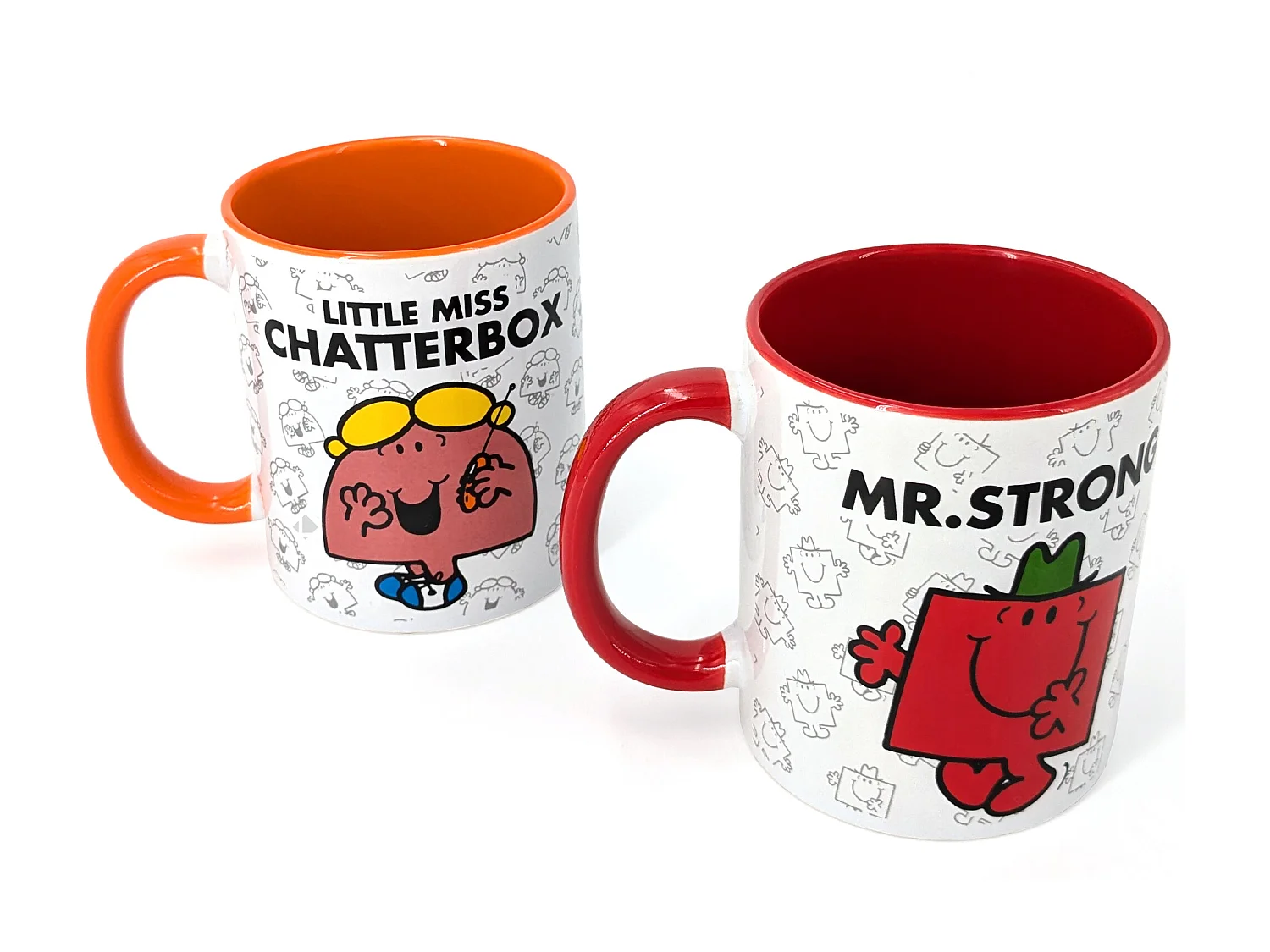 Lot de 2 mugs MONSIEUR MADAME série Bavarde et Costaud