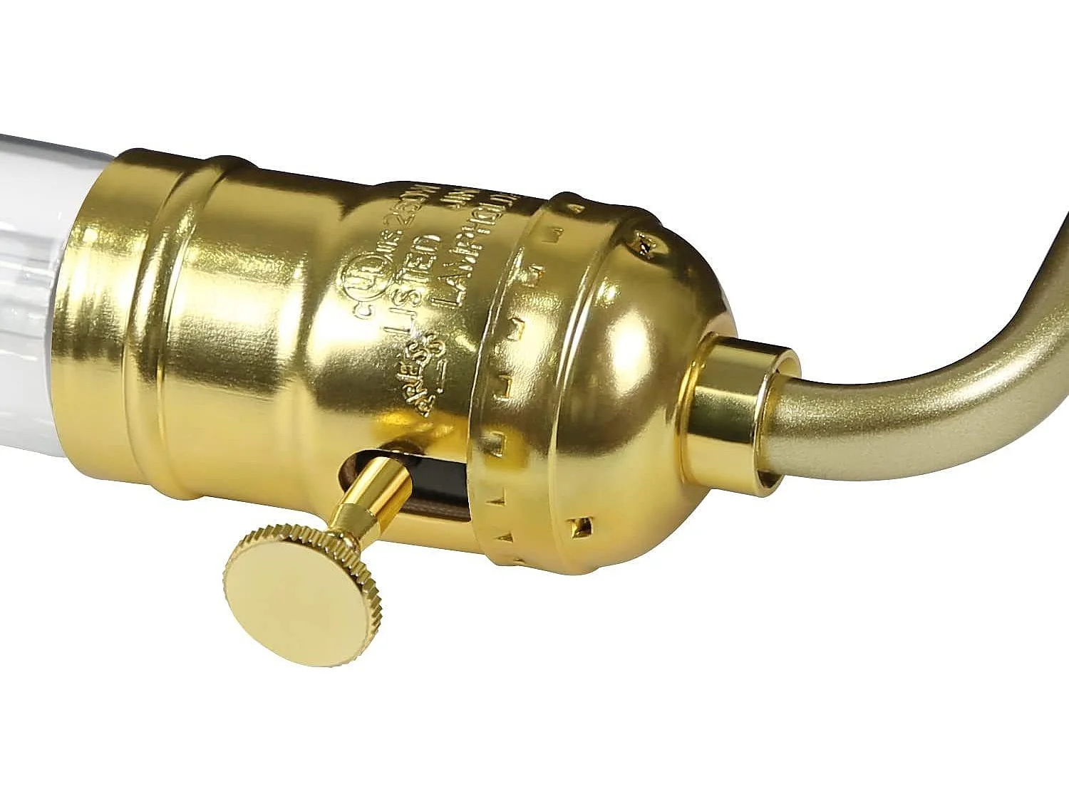 NETTLIFE Vintage - Holztischlampe - mit Schalter, retro Design, Steampunk - Nachtlampe, antikes Metall (ohne Glühbirnen)