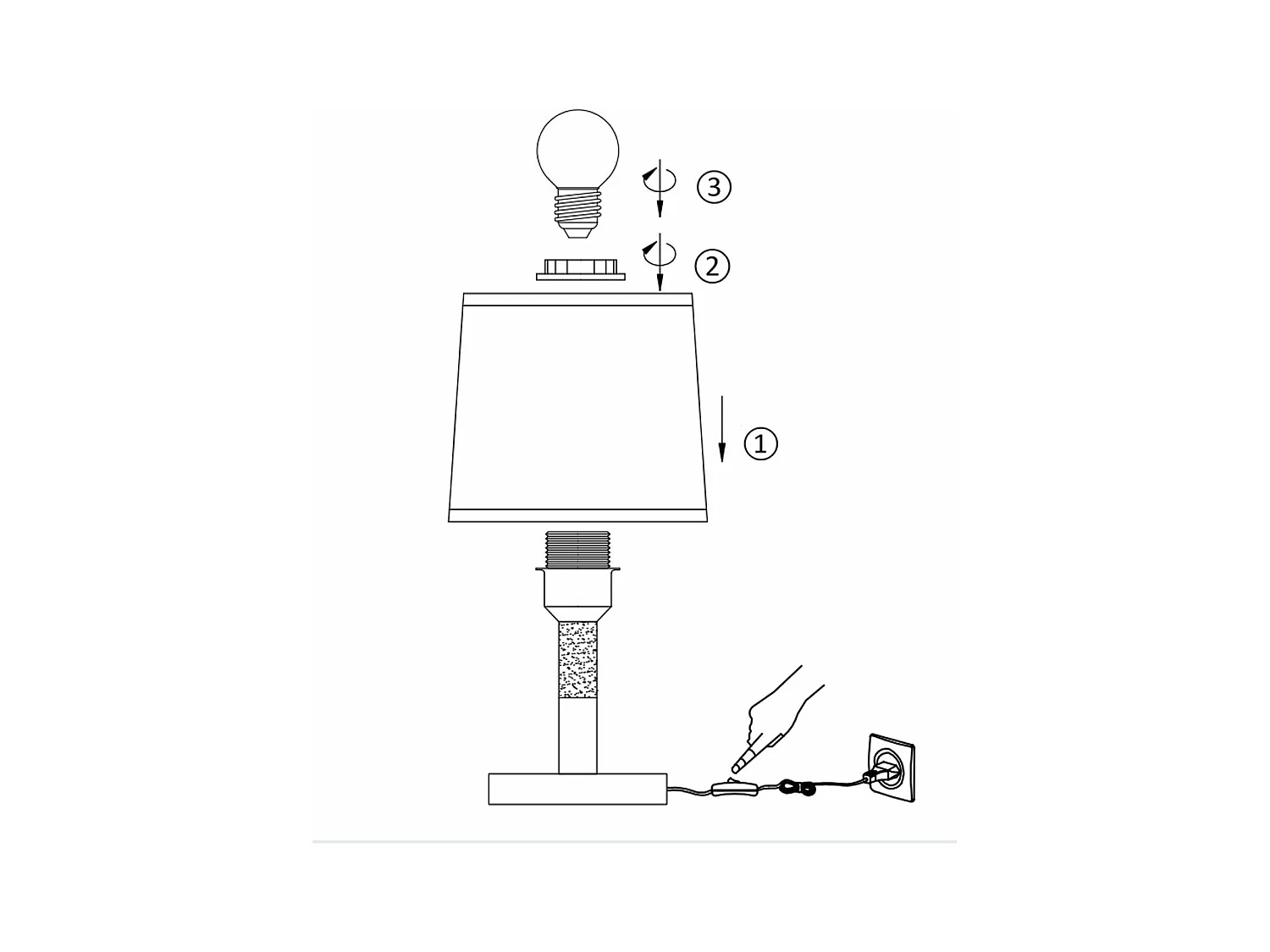 NETTLIFE Lampe de chevet Set de 2 lampes de table Salon -  en bois E27 Douille Bedside Lamp Chambre à coucher Blanc
