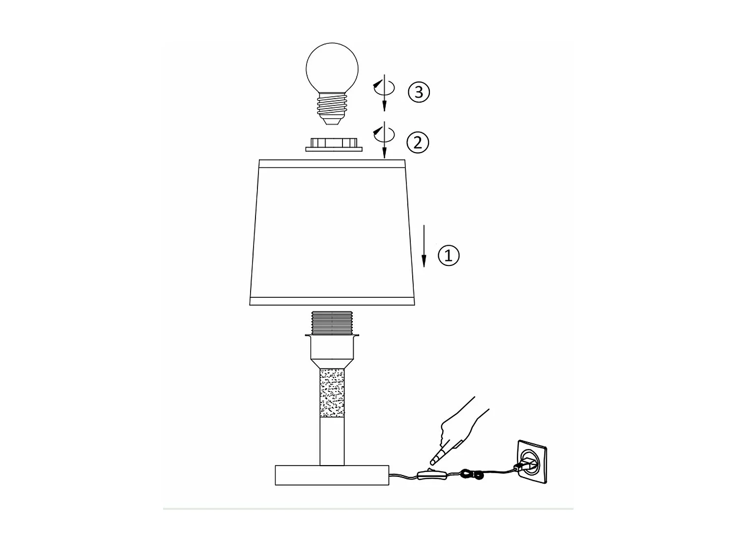 NETTLIFE Lampe de chevet Set de 2 lampes de table Salon -  en bois E27 Douille Bedside Lamp Chambre à coucher Blanc