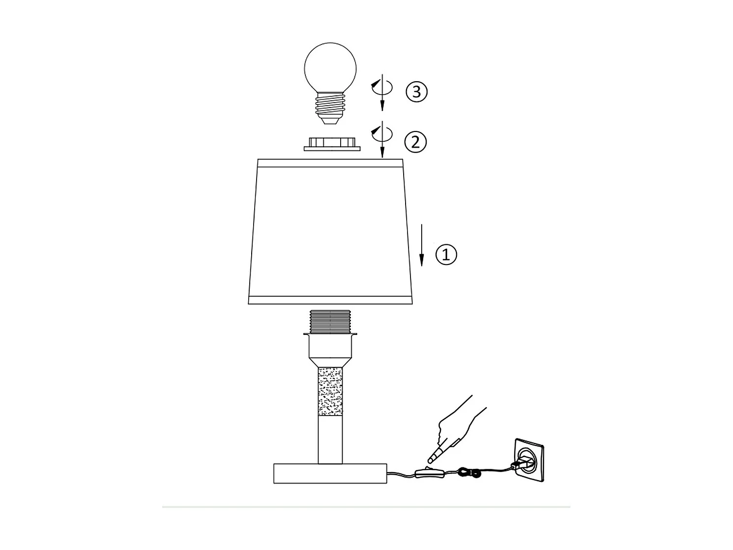 NETTLIFE Lampe de chevet Set de 2 lampes de table Salon -  en bois E27 Douille Bedside Lamp Chambre à coucher Blanc
