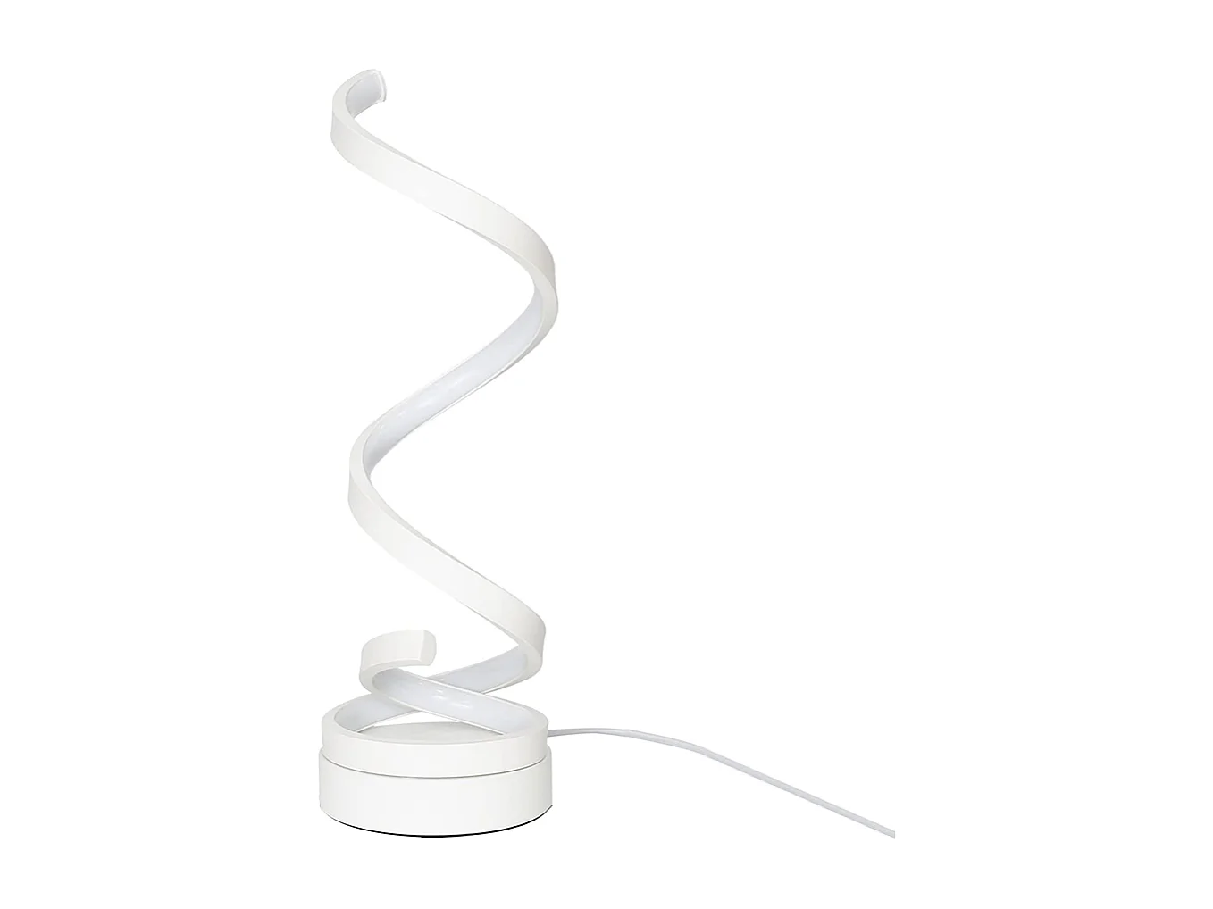 NETTLIFE Lampe de table Touch Dimmable de chevet - Led 12W Moderne blanc  Métal Veilleuse 3000K-6000K Continu avec câble Bureau