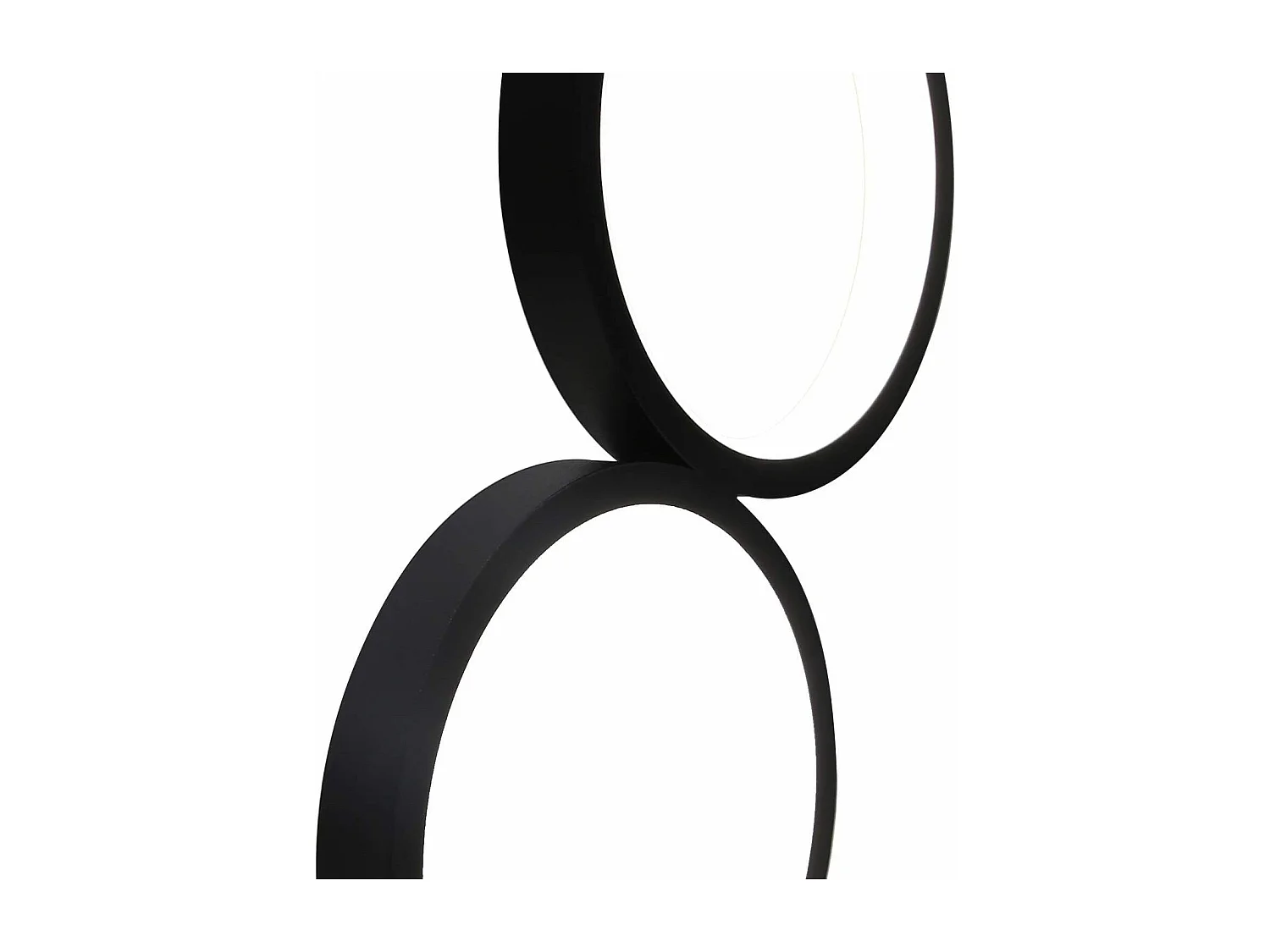 NETTLIFE Lampe de table LED Noir  de chevet Touch Dimmable  Moderne Design Métal Déco Anneau Lampe de bureau Cercle Aluminium Lampe de lecture