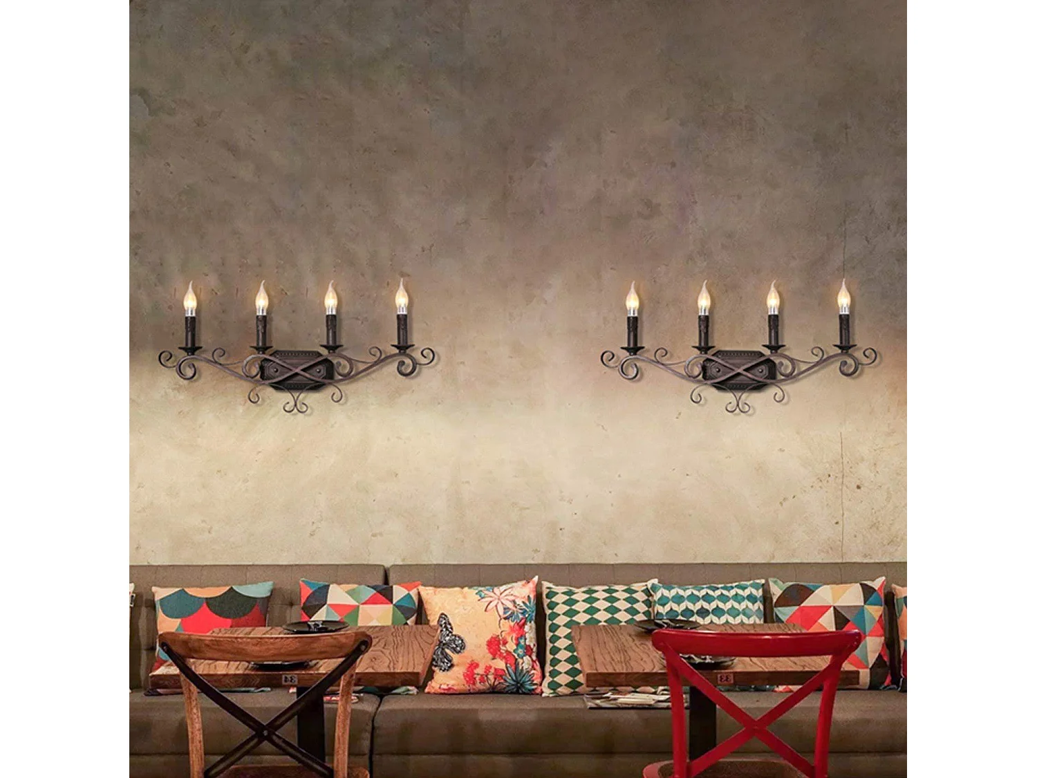 NETTLIFE E14 Gloeilampen - 6 Stuks - Warm wit - 4W - Retro - Vervangt 40W - Heldere Kaarslamp - voor Kroonluchter Café Bar Restaurant