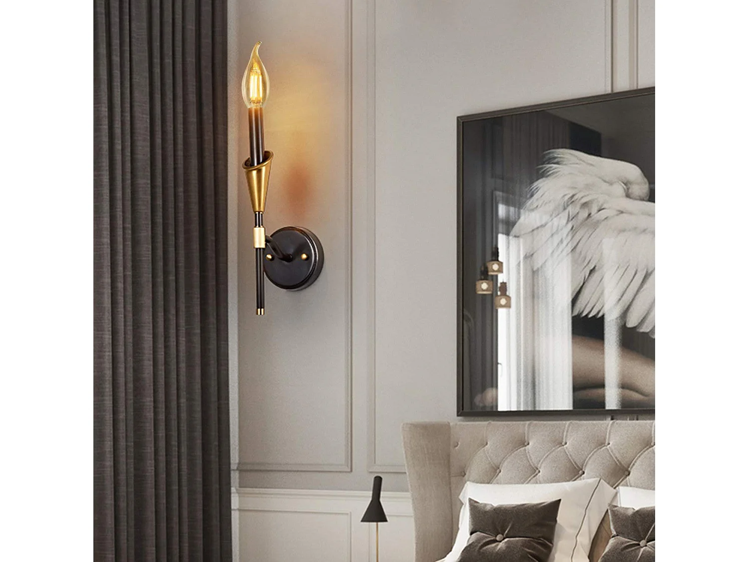 6 E14 LED-Lampen, Warmweiß, 4 W, 2700 K, Filament, Retro-Vintage-Stil, Energiesparglas