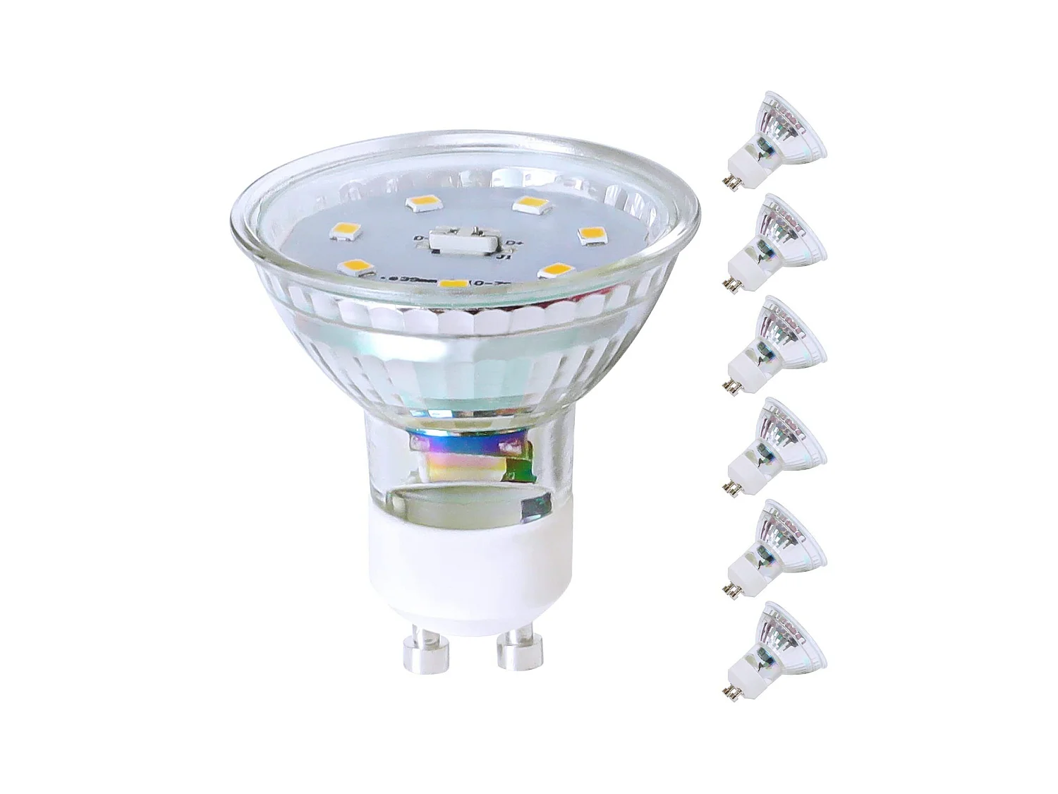 NETTLIFE Lot de 6 ampoules LED GU10 Blanc neutre 5 W, remplace une ampoule 50 W 4000 K économie d'énergie angle de faisceau 110° spot non dimmable